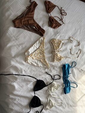 Blackbough Women Swim Bikini Set Assortment in Brown, Cream, Black, Blue